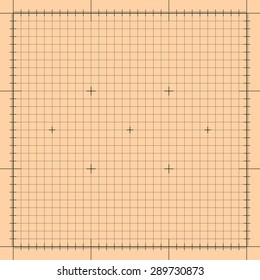 Blueprint technical grid background. Graphing engineering paper in vector format eps10