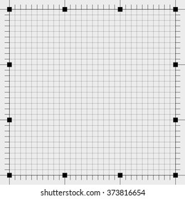 Blueprint Technical Grid Background. Graphing Scale Engineering Paper In Vector Format Eps10