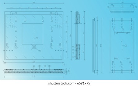 blueprint vector architectural plan