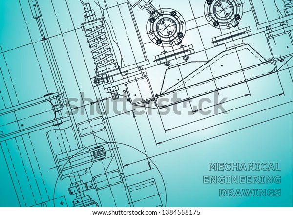 Blueprint. Vector engineering drawings.\
Mechanical instrument making. Technical abstract backgrounds.\
Technical illustration, cover. Light\
blue