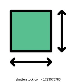 blueprint vector flat color icon 