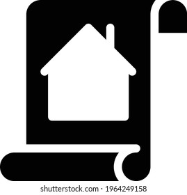 blueprint vector glyph colour icon