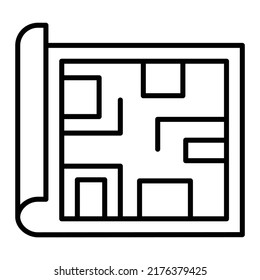 Blueprint vector icon. Can be used for printing, mobile and web applications.