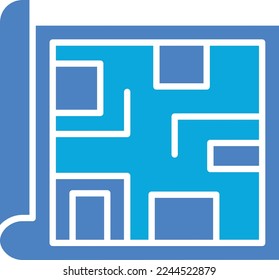 Blueprint vector icon. Can be used for printing, mobile and web applications.