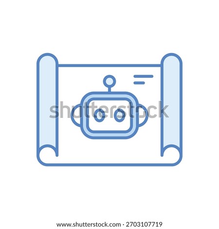 Blueprint Vector icon stock illustration