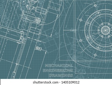 Blueprint Vector Illustration Computer Aided Design Stock Vector ...