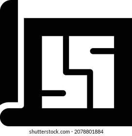 Blueprint-Vektorgrafik einzeln auf transparentem Hintergrund . glyph-Vektorsymbole für Konzept- oder Web-Grafiken.