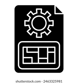 Blueprint Vector Line icon Design