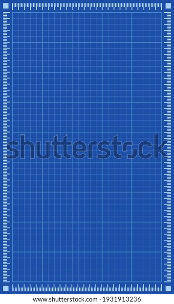 Blueprint vertical background texture. Blue\
vector illustration