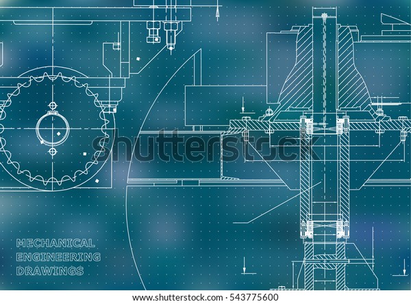 Blueprints.\
Engineering backgrounds. Mechanical engineering drawings. Cover.\
Banner. Technical Design. Blue.\
Points