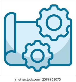 Blueprints Icon Element For Design