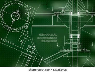 Blueprints Mechanical Construction Technical Design Engineering Stock ...