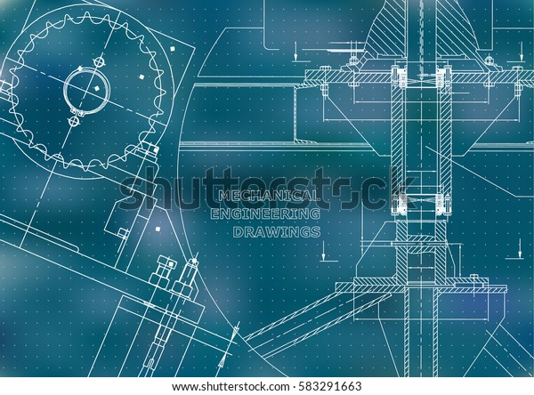 Blueprints.\
Mechanical construction. Technical Design. Engineering\
illustrations. Banner. Blue.\
Points