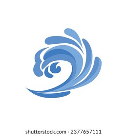 Bluer Water Wave Vector Illustration