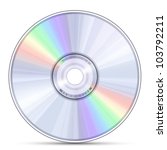 Blue-ray, DVD or CD disc. Vector illustration