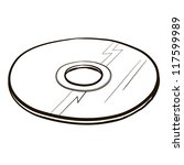 blueray/cd/dvd/hddvd. A children's sketch.