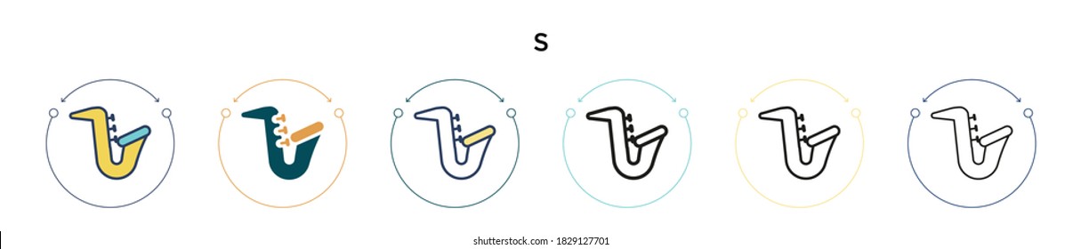 Blues icon in filled, thin line, outline and stroke style. Vector illustration of two colored and black blues vector icons designs can be used for mobile, ui, web