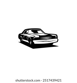 Bluesmobile isolated white background front view. best for logos, badges, emblems, icons, available in eps 10.