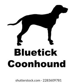  bluetick coonhound dog silhouette dog breeds