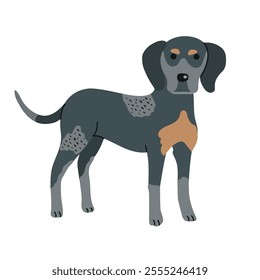 Bluetick coonhound icon clipart avatar logotype isolated illustration