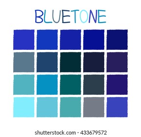 Bluetone Color Tone without Name Vector Illustration