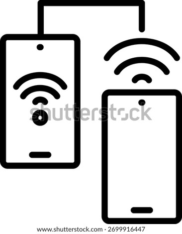 bluetooth connection, bluetooth lineal icon vector for illustration with isolated. suitable for design, icon, logo, app
