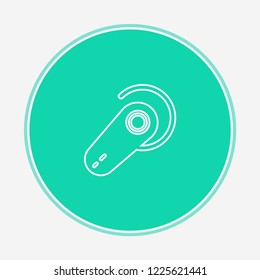 Bluetooth earphone vector icon sign symbol