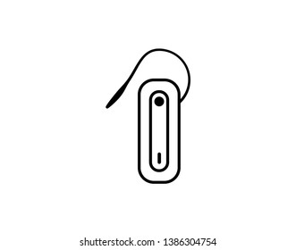 Bluetooth earphone vector icon sign symbol - Vector 