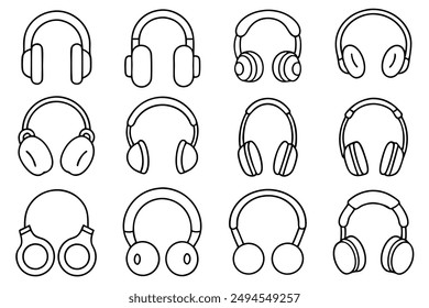 Bluetooth Headphone Art Trendy Line Art Illustration Ideas Techniques