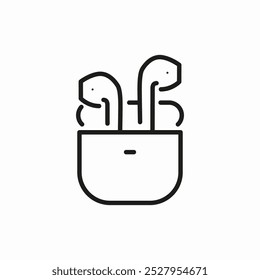 bluetooth headphone icon sign vector