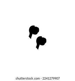 Bluetooth headphone icon. Simple style Bluetooth headphone big sale poster background symbol. Bluetooth headphone brand logo design element. Bluetooth headphone t-shirt printing. Vector for sticker.