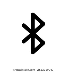 Bluetooth Icon  silhouette vector flat illustration design.