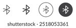 Bluetooth Icon thin line illustration