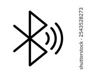 Bluetooth Icon Vector Symbol Design Illustration
