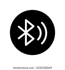 Ilustração de design de símbolo de vetor de ícone Bluetooth