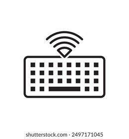 Bluetooth keyboard Icon Sign Symbol