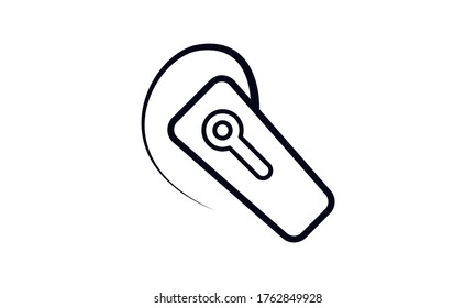 Bluetooth, microphone, connection, telephone, wireless, equipment, headphone, accessory, audio, earphone free vector icon