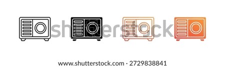 Bluetooth Speaker Multiple Style Icon Set Collection