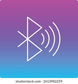 Bluetooth vector icon. Can be used for printing, mobile and web applications.