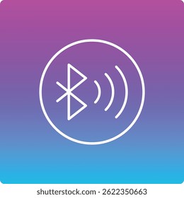 Bluetooth vector icon. Can be used for printing, mobile and web applications.