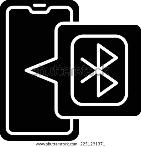 Bluetooth vector icon. Can be used for printing, mobile and web applications.