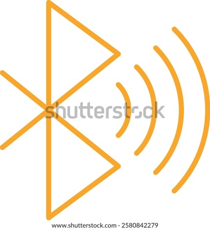 Bluetooth vector icon. Can be used for printing, mobile and web applications.