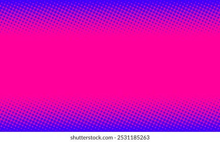 A blue-to-pink halftone pattern. Useful for graphic design, wallpapers, or digital printing.