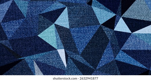 textura de triângulos de gradiente de bluevector. Amostra geométrica triangular com gradiente. eps 10
