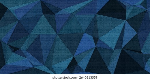 bluevector gradient triangles texture. Triangular geometric sample with gradient. eps 10
