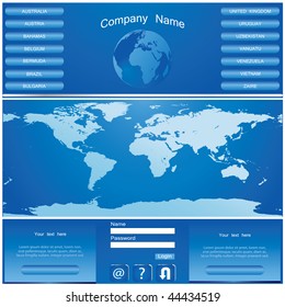 BLUE-Vector web site design template