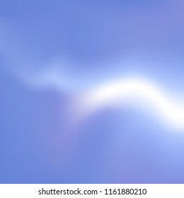 Blue-violet cloudy sky - iridescent splash - blurred gradient mesh - digital watercolor