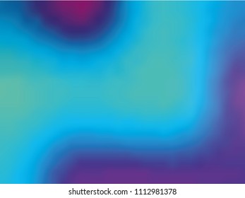 Blue-violet gradient holographic background. Style 80s - 90s. Colorful texture Minimal design. For your creative design cover, screensavers, banners, book, printing, gift card, fashion, phone.