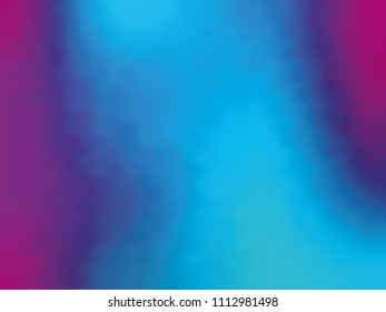 Blue-violet gradient holographic background. Style 80s - 90s. Colorful texture Minimal design. For your creative design cover, screensavers, banners, book, printing, gift card, fashion, phone.
