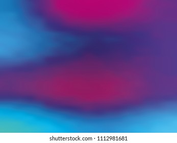 Blue-violet gradient holographic background. Style 80s - 90s. Colorful texture Minimal design. For your creative design cover, screensavers, banners, book, printing, gift card, fashion, phone.